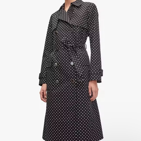 Kate Spade Dot Trench Coat NWT - Picture 4 of 4